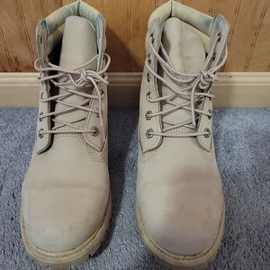 Timberland Womens 6" Tan Waterproof Double Collar